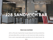 Tablet Screenshot of j28sandwichbar.com